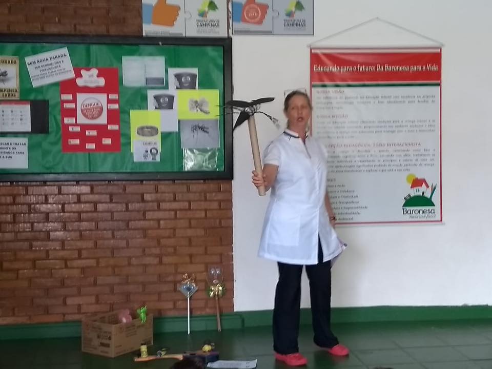 Prevenção é a Solução O Projeto Pedagógico desta semana focou na prevenção contra a Dengue. Através de atividades lúdicas os alunos foram orientados a combater o mosquito Aedes Aegypti.