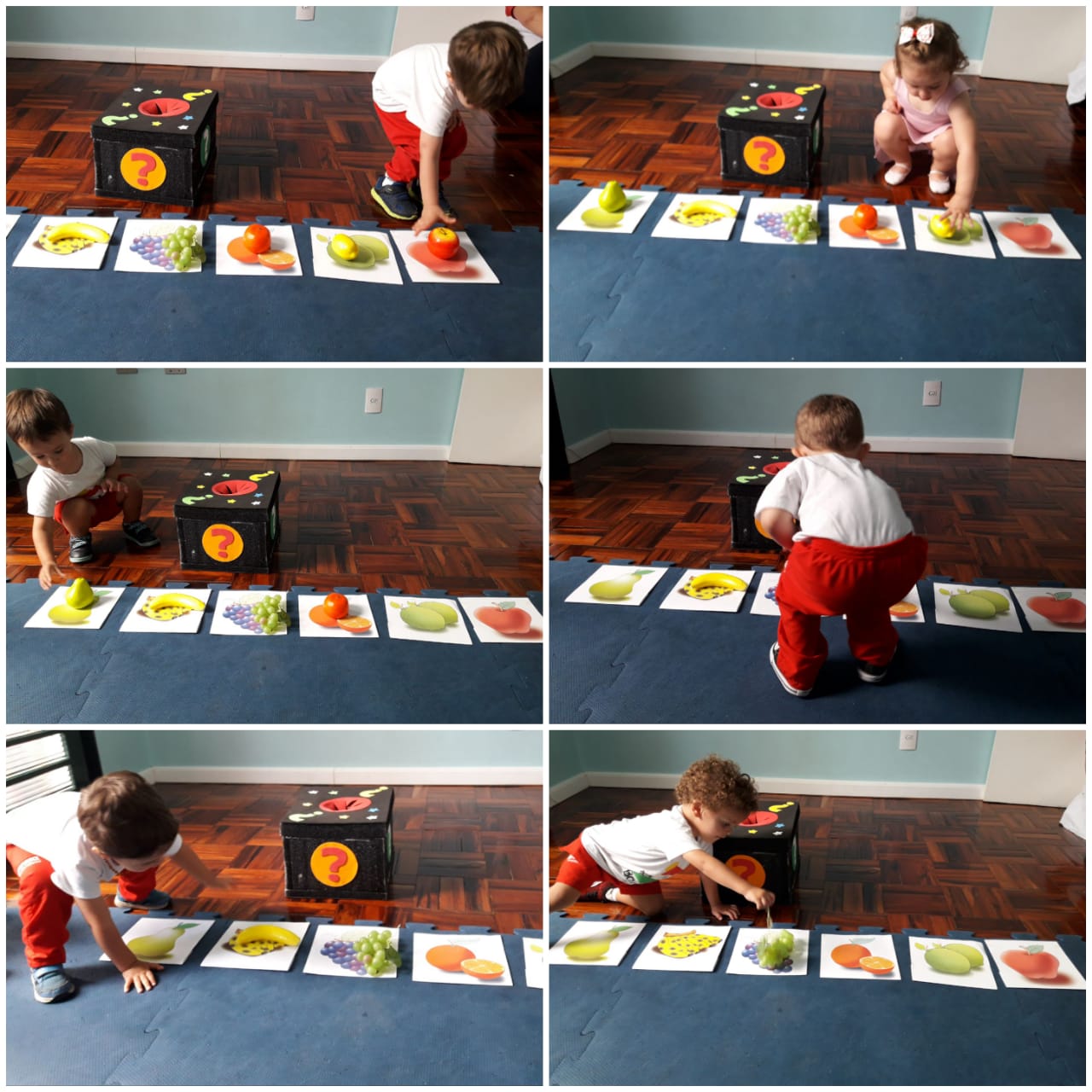 O nosso projeto de inglês “Playtime” teve novidades essa semana: o Maternal II aprendeu sobre as frutas manuseando-as 🍓🍎🍌🍊
